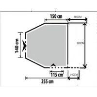 Berger Touring Easy Air Rear aufblasbares Heckzelt für VW T5/T6