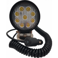 Berger und Schr&ouml;ter LED Arbeitsscheinwerfer 9 x 3 Watt mit Magnetfu&szlig; rund