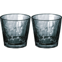 Koziol Superglass CLUB Nr. 22 Set van 2 250 ml transparent grey
