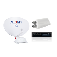 Alden AS2@ 80 satellietsysteem met SSC HD bedieningsmodule en LTE Ultrawhite dakdoorvoer