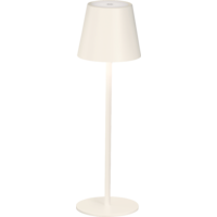 Eenvoudige oplaadbare tafellamp Viletto zandbeige