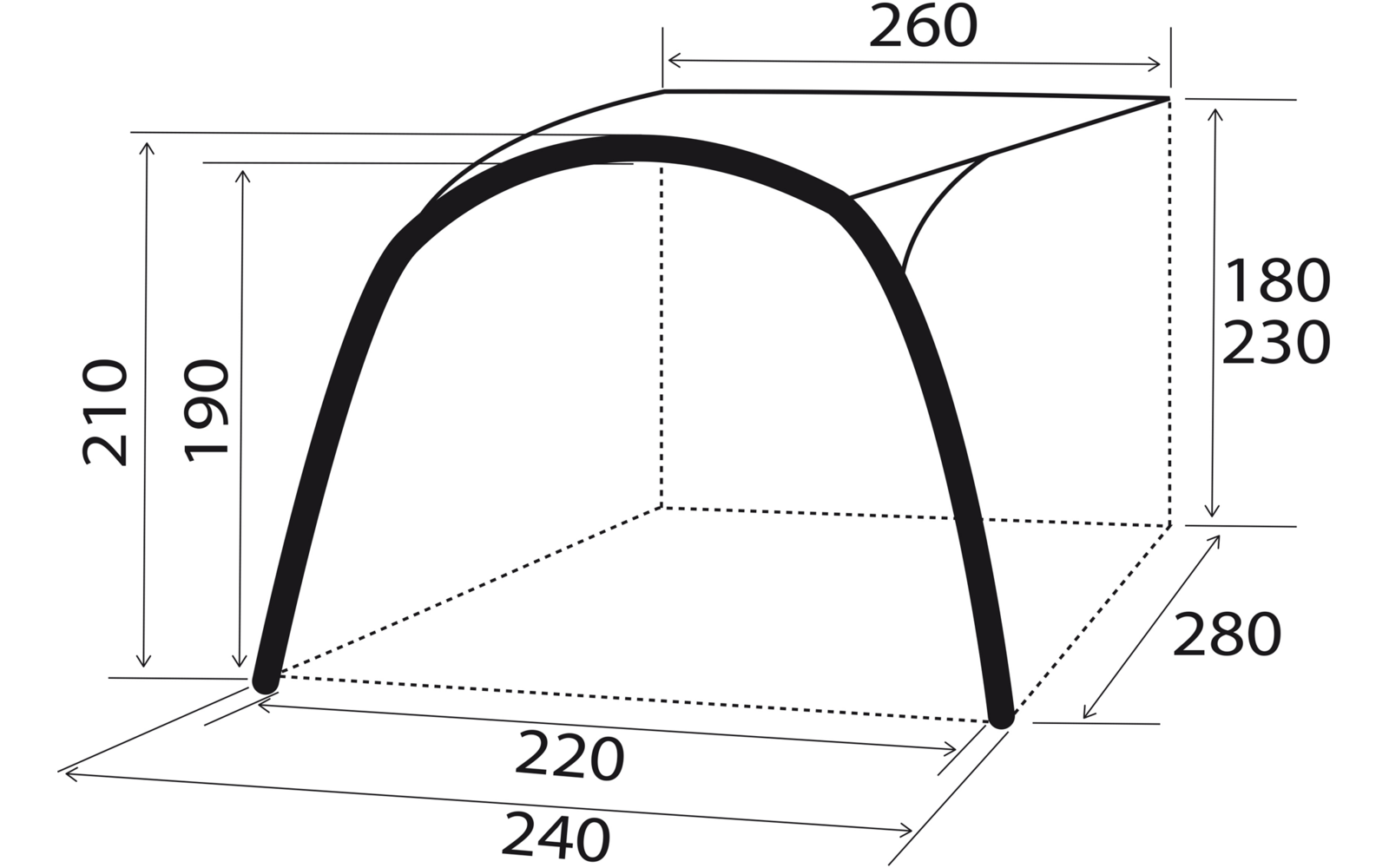 Produktbild Brunner Skia Campervan Sonnensegel aufblasbar 1