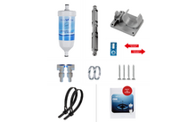 101764 290702 - bluuwater CR08 Einbauset 10 mm Wasserfilter 90Grad Winkel oder gerade