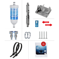 bluuwater CR08 Kit de montage filtre &agrave; eau 10 mm droit