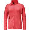 Rotes Sportjacke mit Reißverschluss und Stehkragen