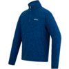 Blauer Pullover mit Reißverschluss und langem Arm