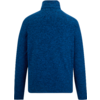 Blauer Pullover mit Stehkragen, Rückenansicht