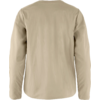 Beige Langarmshirt von hinten abgebildet