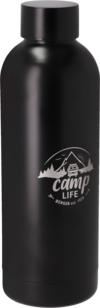 Camplife Edelstahl Thermo-Trinkflasche 500 ml schwarz matt