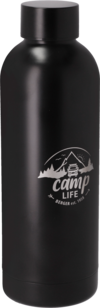 Camplife Edelstahl Thermo-Trinkflasche 500 ml schwarz matt
