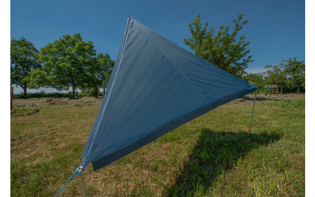 Bent Sonnensegel Zip-Protect Canvas Single  dunkelblau/RV hellblau