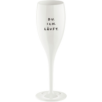 Koziol Cheers No. 1 Du Ich L&auml;uft Sektglas aus Thermoplastik 100 ml