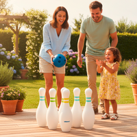 alldoro XXL Bowling Set f&uuml;r Kinder mit 6 Pins 