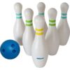 Kleines Produktbild alldoro XXL Bowling Set f&uuml;r Kinder mit 6 Pins  1
