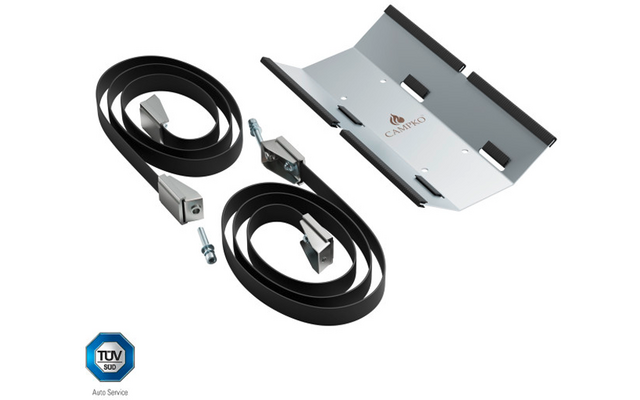 Produktbild CAMPKO Gasflaschen Halter Set Edelstahl f&uuml;r &Oslash; 300mm Gasflaschen inklusive 2x Spannband und 2x Spannschloss 1