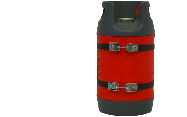 Produktbild CAMPKO Gasflaschen Halter Set Edelstahl f&uuml;r &Oslash; 300mm Gasflaschen inklusive 2x Spannband und 2x Spannschloss 1