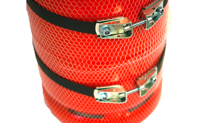 Produktbild CAMPKO Gasflaschen Halter Set Edelstahl f&uuml;r &Oslash; 300mm Gasflaschen inklusive 2x Spannband und 2x Spannschloss 1