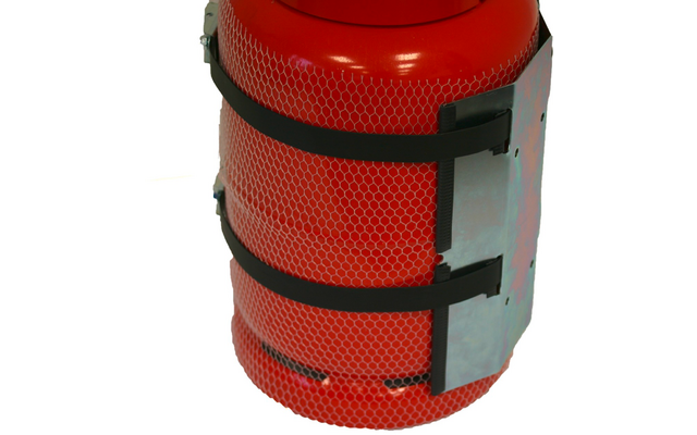 Produktbild CAMPKO Gasflaschen Halter Set Edelstahl f&uuml;r &Oslash; 300mm Gasflaschen inklusive 2x Spannband und 2x Spannschloss 1