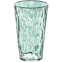 Koziol Club Light S Glas aus Kunststoff stapelbar / bruchsicher 400 ml transparent eucalyptus green