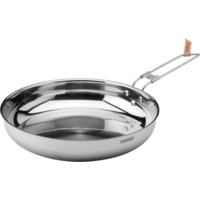 Primus CampFire Edelstahl Camping Bratpfanne 25 cm mit Aluminiumkern und Klappgriff 2 teilig