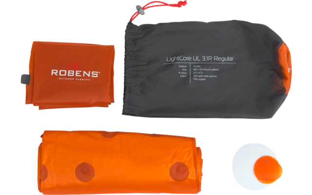 Drie oranje en grijze kunststof onderdelen, waaronder een kleine witte ronde dop