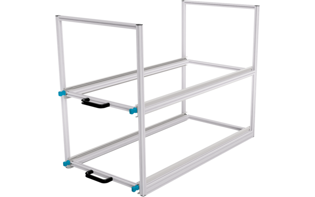 SYS-RACK panel van rear pull-out shelf system 94 x 49 x 60.5 cm