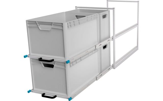 SYS-RACK sistema de estanterías extraíbles traseras para furgonetas 94 x 49 x 60,5 cm