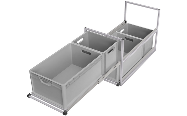 Produktbild SYS-RACK Kastenwagen Heckauszug Regal-System mit 90 cm Teleskopvollausz&uuml;gen 1