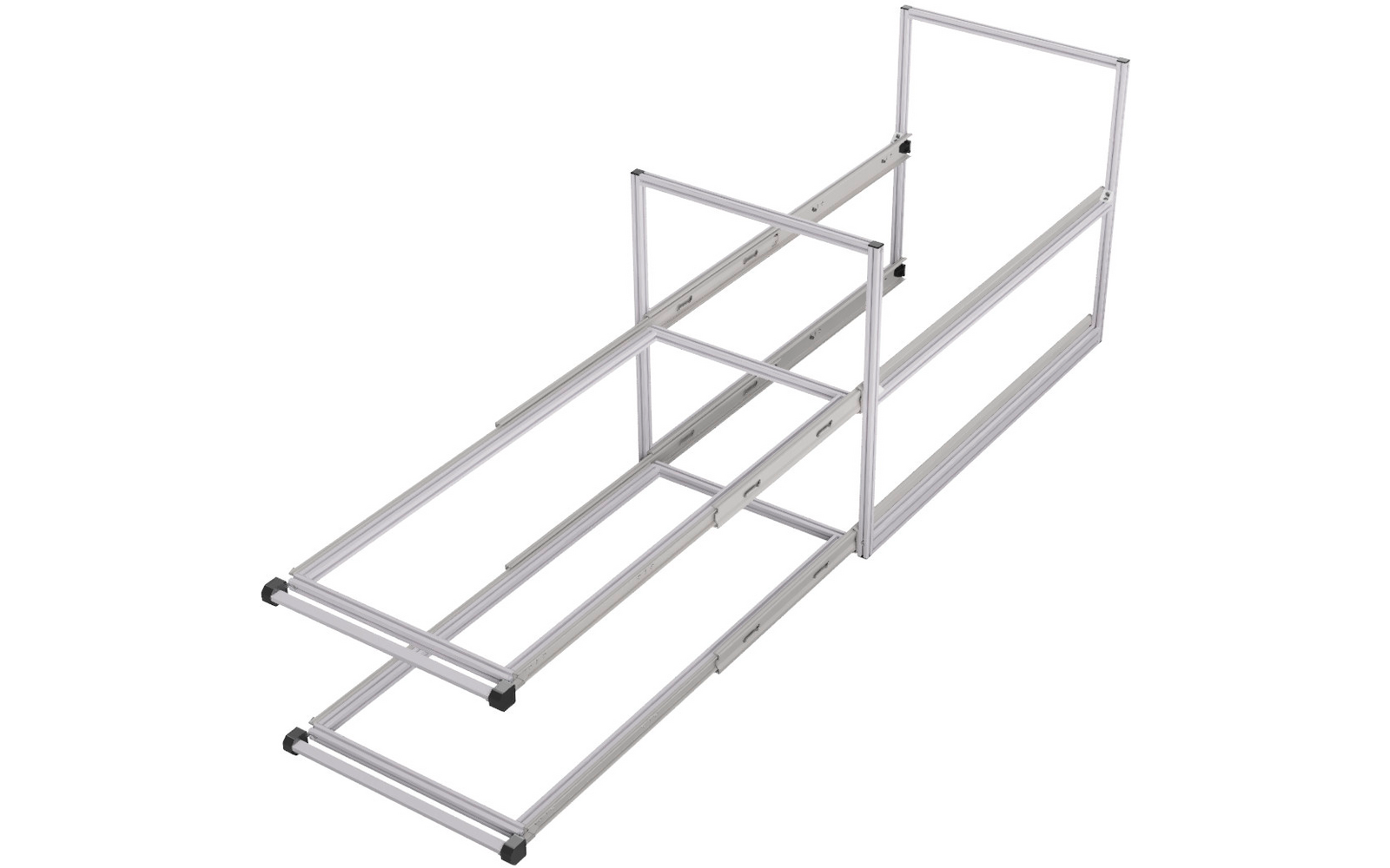 Produktbild SYS-RACK Kastenwagen Heckauszug Regal-System mit 90 cm Teleskopvollausz&uuml;gen 1