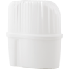 Contenant en plastique blanc avec bouchon rainuré