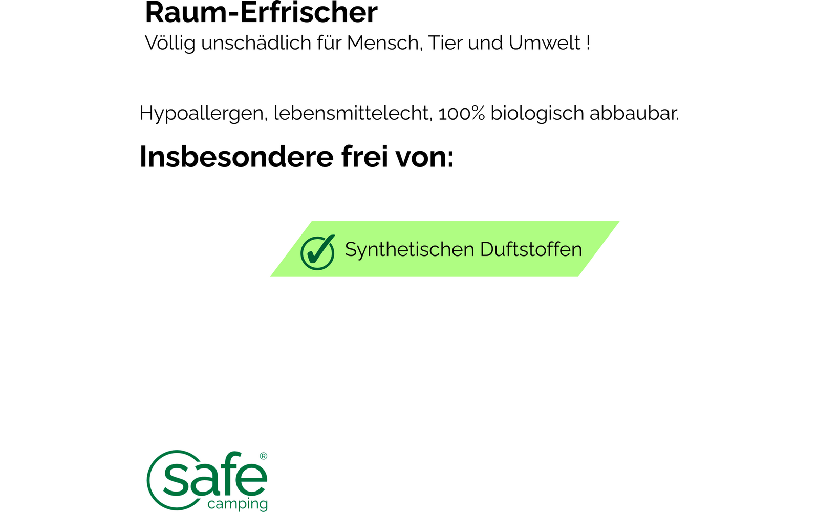 Immagine del prodotto Safe Camping Raum-Erfrischer 1