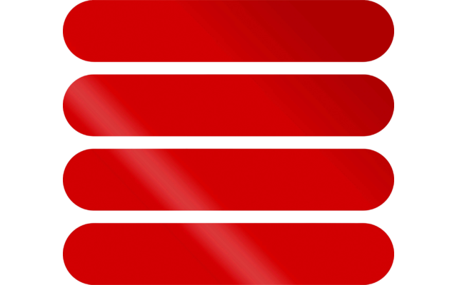 Schütz Reflektionsstreifen Aufkleber für Fahrzeuge 4 teilig rot 80 x 15 mm