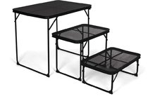 277078 299103 288007 - Mesa plegable de camping Kampa Grate, resistente al calor hasta 30 kg, color negro