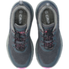 Pair of grey sneakers viewed from above, laces with pink accents, insoles printed with 'CMP' and visible number '31'