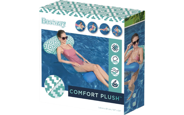 Hamaca de piscina Bestway Comfort Plush 145 x 87 cm