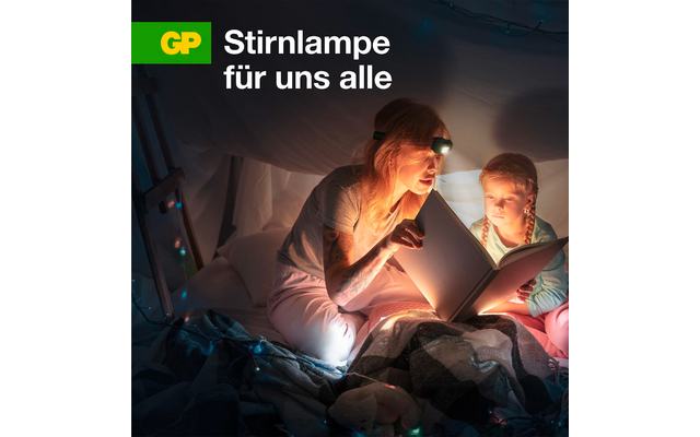 Produktbild GP Batteries CH43 Stirnlampe 150 Lumen mit roter LED 1