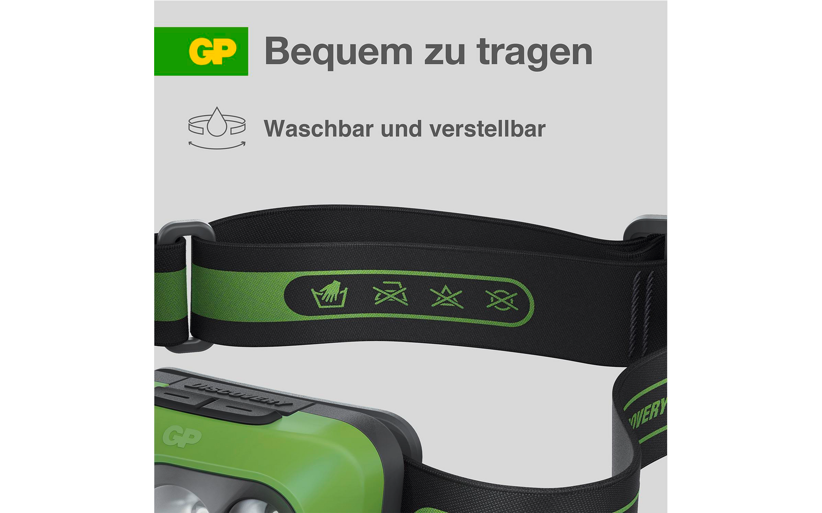 Produktbild GP Batteries CH43 Stirnlampe 150 Lumen mit roter LED 1