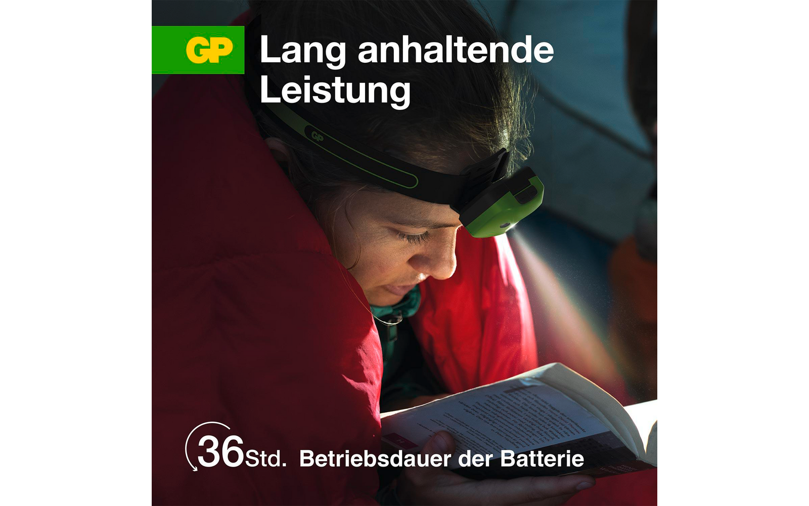 Produktbild GP Batteries CH43 Stirnlampe 150 Lumen mit roter LED 1