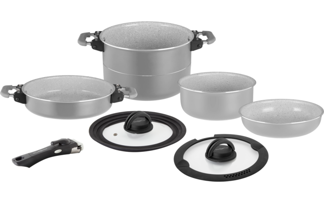 Produktbild Brunner Fusion Topfset 8-teilig stapelbar Vacublock System und Magnetgriffe 1