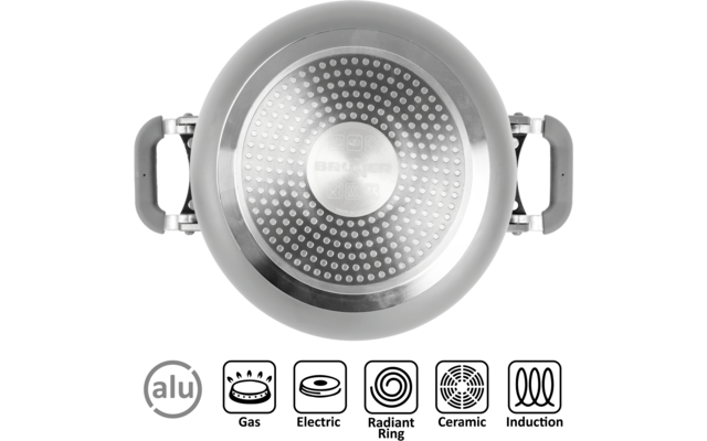 Produktbild Brunner Fusion Topfset 8-teilig stapelbar Vacublock System und Magnetgriffe 1