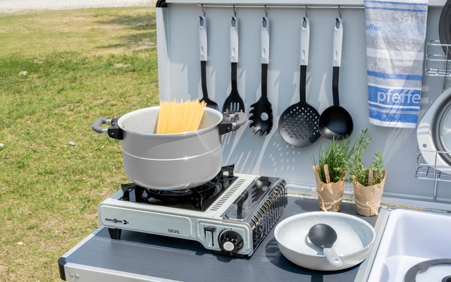 Image du produit Brunner Fusion Set de casseroles 8 pi&egrave;ces empilables Syst&egrave;me Vacublock et poign&eacute;es magn&eacute;tiques 1