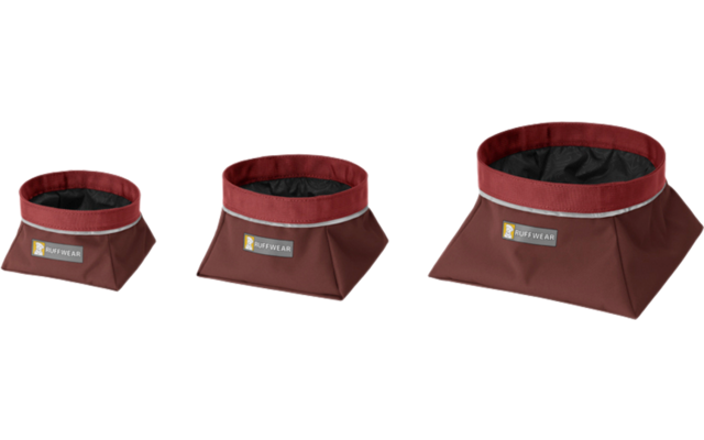 Ruffwear Quencher Dog Bowl On The Go Fired Brick S