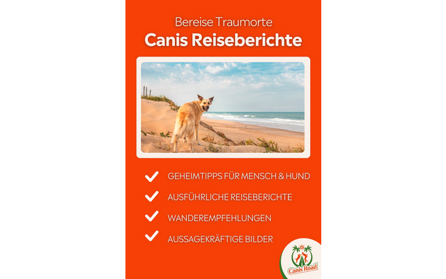 Canis Road Online Wohnmobil Reiseführer für Hundebesitzer Schnupper Paket 3 Monate