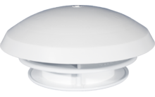 Knorz Dachlüfter mit Fliegengitter 190 mm weiß