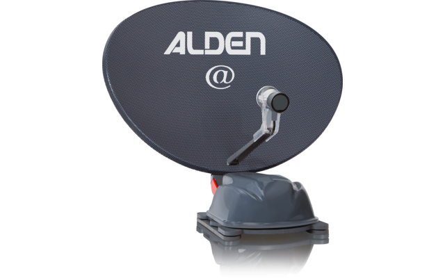 Alden AS280-P-T-G30-185DT Satellite TV Set consisting of AS2 80 HD Platinium Satellite System as well as S.S.C. HD Control Module and Ultrawide TV 18.5 inch