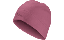 Rosa Strickmütze ohne Bommel
