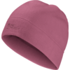 Roze gebreide muts zonder pompon