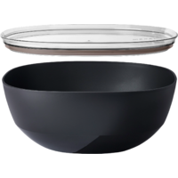 Mepal Silueta Servierschale mit Deckel 5000 ml Nordic black