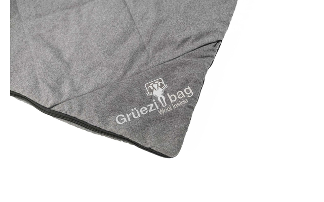 Grüezi Bag WellhealthBlanket Wool Melange Sac de couchage gris