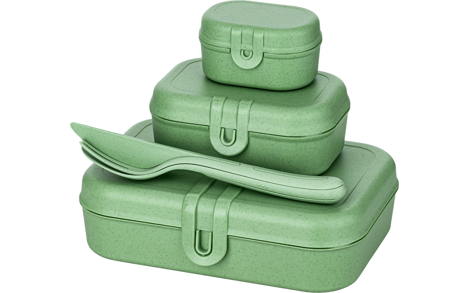 Image du produit Set de bo&icirc;te &agrave; lunch avec set de couverts 4 pi&egrave;ces nature fleur bleue Pascal Koziol 1